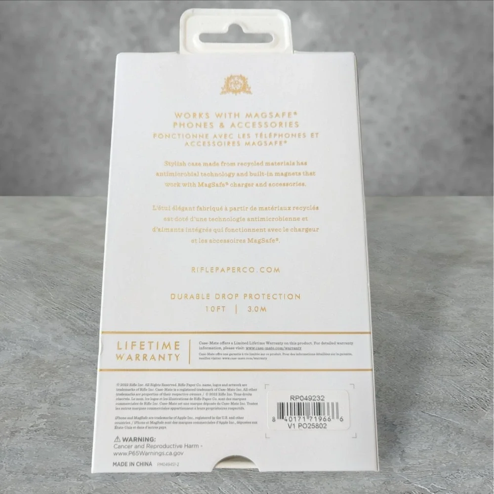 Y5. Rifle Paper Co Case for Apple iPhone 14 PRO (6.1
